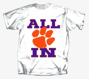 Clemson Paw All In Short Sleeve T-shirt - Active Shirt, HD Png Download, Transparent PNG