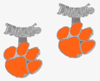 Clemson Tigers Earrings - Illustration, HD Png Download, Transparent PNG