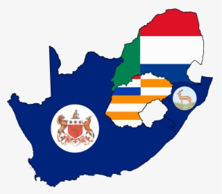 Flag Map Of South African Colonies - South Africa Map Icon, HD Png Download, Transparent PNG