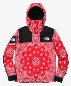 Supreme X North Face Red Bandana, HD Png Download, Transparent PNG