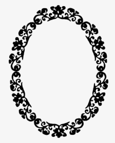 Oval Clipart Vector - Mirror Clipart Black And White, HD Png Download, Transparent PNG