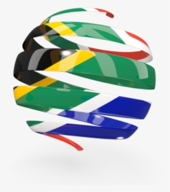 Round 3d Icon - South African Flag Png, Transparent Png, Transparent PNG
