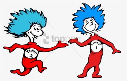Dr Seuss Thing 1 And Thing 2 Clipart , Png Download - Dr Seuss Thing 1 And Thing 2 Clipart, Transparent Png, Transparent PNG