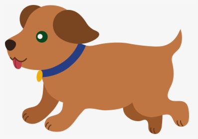 Cute Dog Clipart Running - Brown Dog Clipart Png, Transparent Png, Transparent PNG