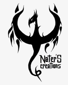 Naters Creations Logo Png Firebird Black - Emblem, Transparent Png, Transparent PNG