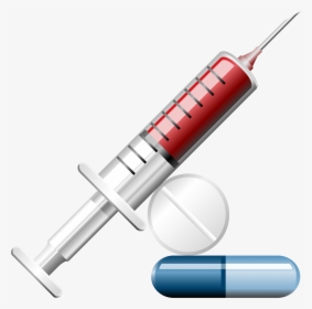 Syringe With Pills Png Clipart - Medical Tablets Images Png, Transparent Png, Transparent PNG