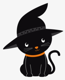 Halloween Cat Png - Cute Halloween Clipart, Transparent Png, Transparent PNG