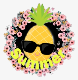#summer #flores #abacaxi #verao #tropical #desafio - Seedless Fruit, HD Png Download, Transparent PNG