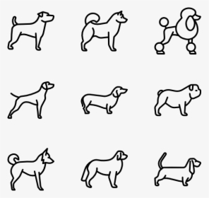 Dog Breeds Fullbody - Minimalist Dog Line Art, HD Png Download, Transparent PNG