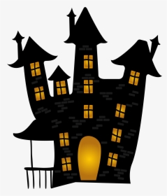 Halloween Png Creepy - Cartoon Halloween Haunted House, Transparent Png, Transparent PNG