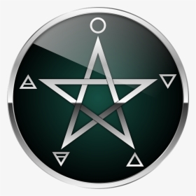 Pentáculo, Pentagrama, Wicca, Sagrado, Pagano - Pentacle Wicca, HD Png Download, Transparent PNG