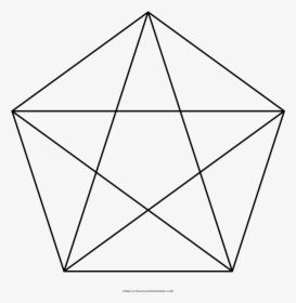 Dibujo De Pentagrama Para Colorear - Quadrilateral With Five Vertices, HD Png Download, Transparent PNG