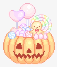 Pastel Clipart Halloween - Transparent Kawaii Transparent Pixel Halloween, HD Png Download, Transparent PNG