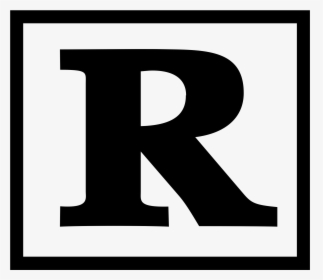 Copyright Symbol R Png - Rated R Logo Transparent, Png Download, Transparent PNG