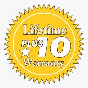 Lifetime Plus 10 Warranty Icon - Circle, HD Png Download, Transparent PNG