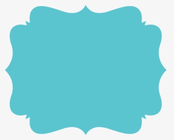 Label Clipart Turquoise - Blue Banner Frame Png, Transparent Png, Transparent PNG