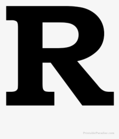 Letter R Transparent Images - Black Cut Out Letters, HD Png Download, Transparent PNG