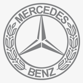 Mercedes Benz Laurel Wreath Vintage And Star Logo Vector - Mercedes Benz Logo Drawing, HD Png Download, Transparent PNG