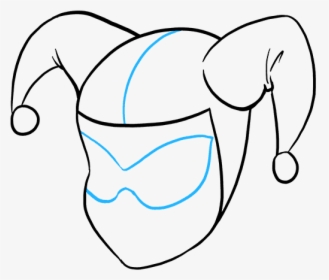 How To Draw Harley Quinn - Step By Step Drawing Harley Quinn, HD Png Download, Transparent PNG