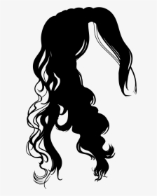 Silhouette Of Hair At Getdrawings - Women Hair Silhouette Png, Transparent Png, Transparent PNG