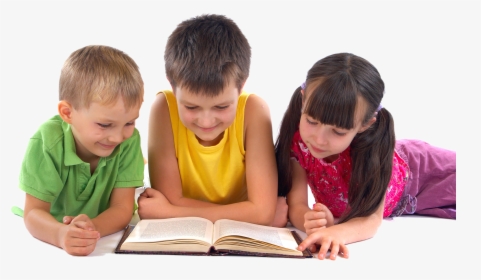 Transparent Children Reading Png - Children Reading A Book, Png Download, Transparent PNG