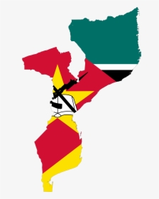 Mozambique Map And Flag, HD Png Download, Transparent PNG