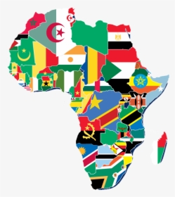 Yasharalites In Africa - African Continent With Flags, HD Png Download, Transparent PNG