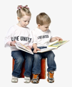 Children Reading Png -children Reading - United Way Children, Transparent Png, Transparent PNG