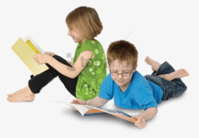 Children Reading Png Png Image With Transparent Background - Children Sitting Reading, Png Download, Transparent PNG
