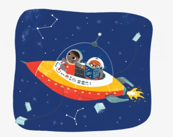 Two Children Exploring The Universe In A Space Ship - Summer Reading 2019 A Universe Of Stories, HD Png Download, Transparent PNG