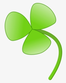 Four Leaf Clover Clipart, Vector Clip Art Online, Royalty - Flower With Three Leaves, HD Png Download, Transparent PNG