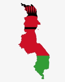 Malawi Flag Map, HD Png Download, Transparent PNG