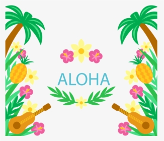 Convite Para Festa Tropical Clipart Cuisine Of Hawaii - Hawaiian Photo Booth Frame, HD Png Download, Transparent PNG