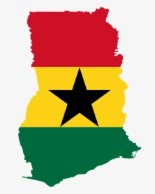 Ghana, Flag, Map, Geography, Outline, Africa, Country - Ghana Flag Map Png, Transparent Png, Transparent PNG