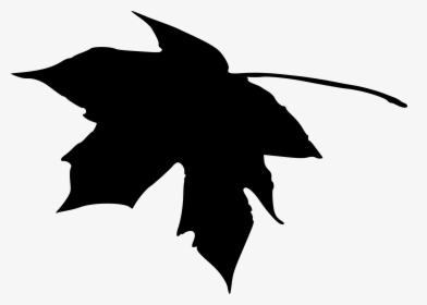 Black Leaf Png - Black Silhouette Png Leaves, Transparent Png, Transparent PNG