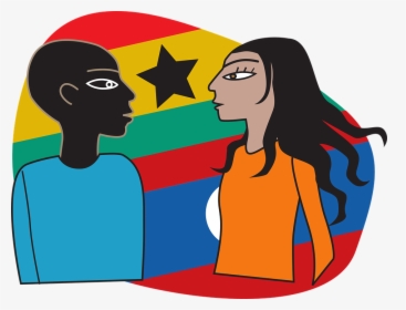 Ghana, Asia, Africa, Flag, Flags, Woman, Man, People, HD Png Download, Transparent PNG