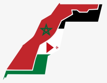 Picture Royalty Free Africa Clipart Western - Western Sahara Flag Map, HD Png Download, Transparent PNG