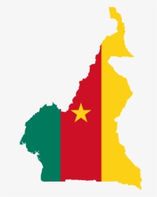 Cameroon Map With Flag, HD Png Download, Transparent PNG