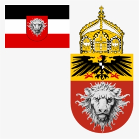 German East Africa Flag & Coat - German Colonial Coat Of Arms, HD Png Download, Transparent PNG