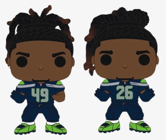 Griffin Brothers Seattle Seahawks Funko Pop Vinyl Figure - Griffin Brothers Funko Pop, HD Png Download, Transparent PNG