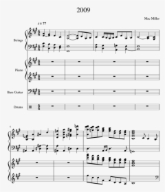 Mac Miller 2009 Piano Sheet Music, HD Png Download, Transparent PNG
