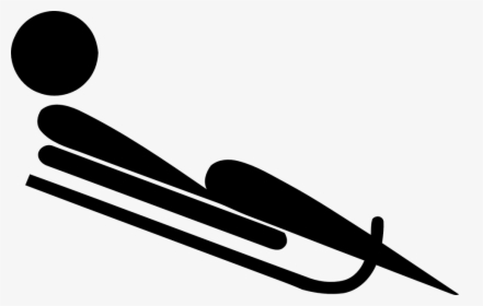 Luge, Sled, Slide, Olympics, Sports, Ice, Winter, Logo - Olympic Luge Logo, HD Png Download, Transparent PNG