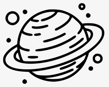 Planet Saturn - Saturn Planet Drawing, HD Png Download, Transparent PNG
