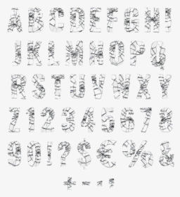Transparent Glass Broken Png - Broken Letter Fonts, Png Download, Transparent PNG