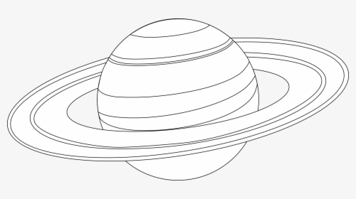 Line Art,plant,angle - Coloring Pages Of Saturn, HD Png Download, Transparent PNG