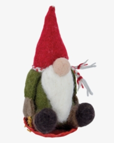Sledding Gnome Ornament - Stuffed Toy, HD Png Download, Transparent PNG