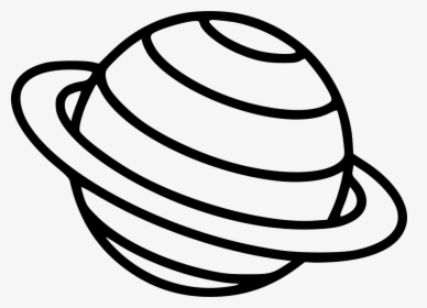 Planet Saturn - Saturn White And Black, HD Png Download, Transparent PNG