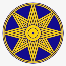 600px Ishtar Star Symbol Encircled - Ishtar Star Png, Transparent Png, Transparent PNG