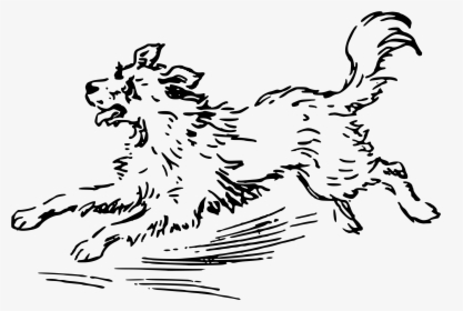 This Free Icons Png Design Of Running Dog , Png Download - Dog Running Black And White, Transparent Png, Transparent PNG
