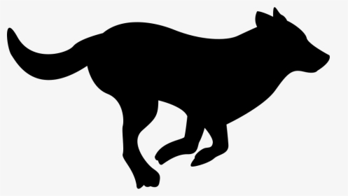 Running Dog Silhouette - Black Running Dog Clipart, HD Png Download ,  Transparent Png Image - PNGitem
